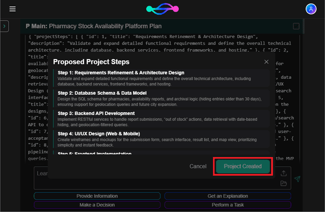 Project Steps Flow